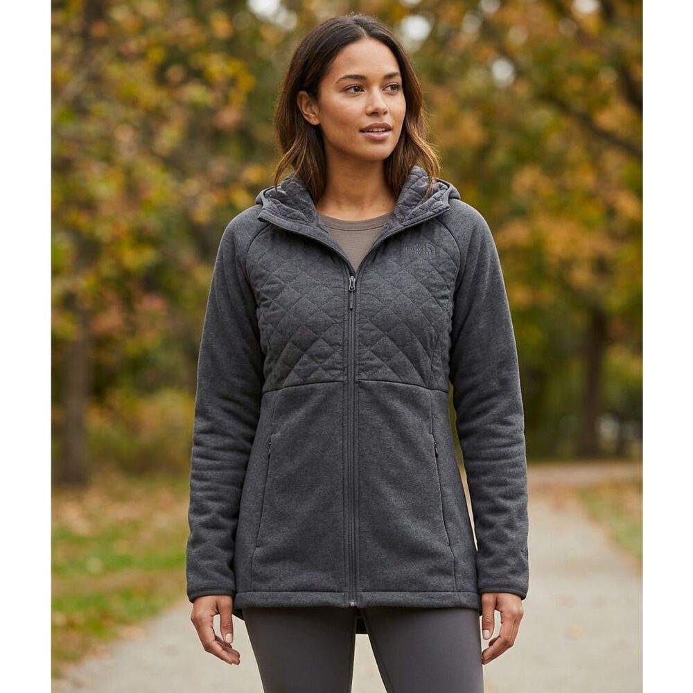 The North Face Women's Gray Quilted Jacket size XL